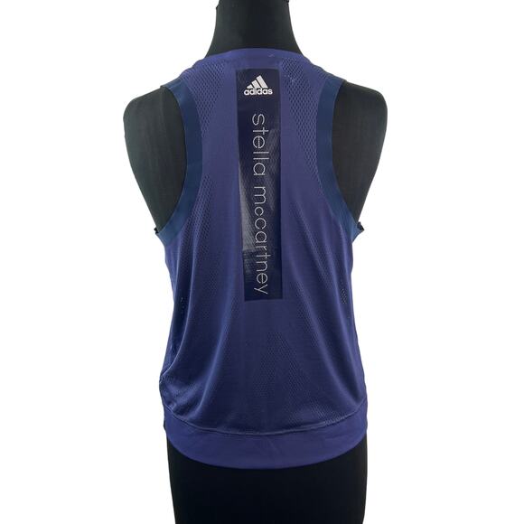 Adidas By Stella McCartney Purple Tank Top Perforated Crew Neck Pullover Small S - Picture 1 of 9